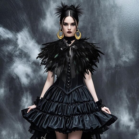 🆕Women Yellow Cape Shawl Witch Shoulder Wrap Cosplay Costumes Halloween - Picture 5 of 7